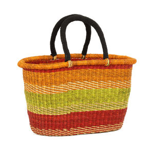 Panier de sac en jonc marin tissé de grande qualité, vente rapide de paniers de sacs de style bolga faits à la main - Product Image 6