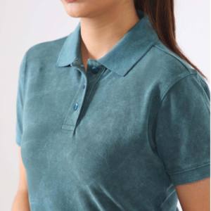 Polos transpirables de secado rápido, venta al por mayor de alta calidad, polos de algodón para mujer, ropa de calle informal, camisas con logotipo personalizado - Product Image 2