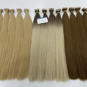 Super soldes : Extensions de cheveux naturels vietnamiens colorés à bandes adhésives – Sans nœuds, sans perte, super soyeux - Product Image 6