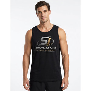 Débardeur Confortable et Respirant en Polyester/Coton Tricoté pour Homme, Grande Taille, Vêtement de Sport avec Faible MOQ en Stock - Product Image 1