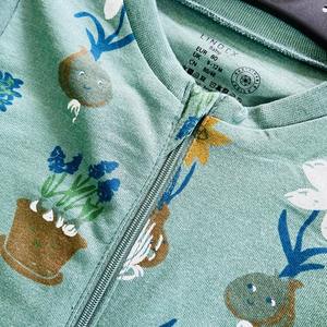 จั๊มสูทผ้าฝ้ายพิมพ์ลายแบบเต็มตัวสำหรับเด็กทารก - Product Image 4