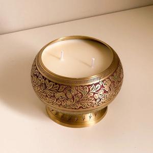 High Quality Best Romantic Metal Jar Printed Design Scented Fragrance <b>Candles</b> Jars <b>Set</b> 4 Home Decoration Handmade - Product Image 6