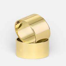 Brass Napkin Ring Holder Indian Manufacturer <b>High</b> Quality Brass Napkin Ring Cloth Holder for Home <b>Kitchen</b> and <b>Table</b> Ware Use - Product Image 3