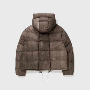 Chaqueta de Plumón para Hombre al por Mayor, Personalizada, con Cuello Alto, Transpirable, con Cierre de Cremallera, para Invierno y Actividades al Aire Libre - Product Image 4