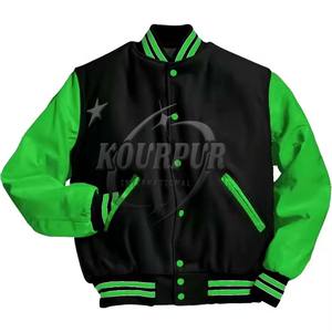 Haute qualité Letterman Varsity vestes corps en laine manches en cuir véritable vêtements d'hiver veste pour hommes intelligente et élégante produit 2025 - Product Image 6