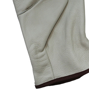 Logo personnalisé Gants de conduite en cuir Meilleurs gants de soudage en cuir Résistance à l'arrivée Sécurité raisonnable Gants de conduite Chaleur - Product Image 4