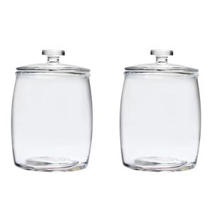 Meilleur vendeur, pot en verre transparent avec couvercle en bois pour épices/sucre - Product Image 2