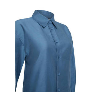 Relaxed Fit <b>Linen</b> Blouse for Women-Asymmetrical Bow Collar Loose Summer <b>Top</b> - Product Image 2