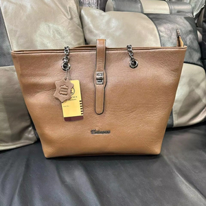Bolsos Unisex de cuero genuino de alta calidad, gran capacidad, fácil cremallera ajustable, bolsos de mano de moda, correas de cadena, vestido de mujer - Product Image 1