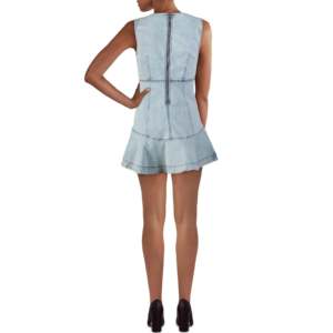 Abito Mini in Denim Blu Navy Alex Chambray da Donna Free People, Taglia 10 - Product Image 2