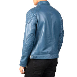 Vestes en cuir respirantes anti-vent pour hommes Veste en cuir automne hiver Veste classique pour hommes à vendre - Product Image 4