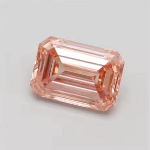 Fancy Intense <b>Pink</b> Emerald Lab Created Diamond Cushion Ascher Cut Loose Fancy Shape Diamond Perfect for Jewelry - Product Image 4