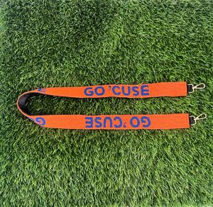 Commandes en gros en gros Sangle de sac à main perlée orange Gameday Ceintures métalliques au design exclusif pour rehausser votre look le jour du match - Product Image 4