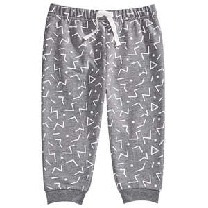 Pantaloni sportivi grigi con stampa geometrica First Impressions per bambino, taglia 12 mesi - Product Image 1