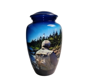 รูปภาพที่กำหนดเองบนโกศขนาดเต็มของผู้ใหญ่จดจำภาพโปรดของคุณบนภาพกระบวนการที่ไม่ซ้ำกันโดยตรงบนโกศ - Product Image 1