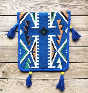 Sacoche de selle à motifs Anatolian Oriental authentique bleu Anatolian - Product Image 2