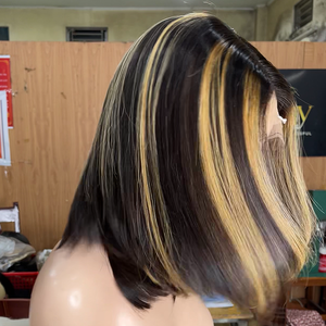 Bob hermoso Bob para mujeres negras Peluca frontal recta de hueso sedoso de 100% Cabello humano vietnamita - Product Image 2