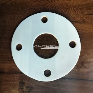 Premium Quality Milky Silicone Gasket with PCD Hole Convenient Cutting-Processed Rubber Product - Product Image 2