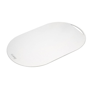 Planche à découper ovale en acier inoxydable Pain et viande aux fruits et légumes Durable Sûr et robuste - Product Image 3