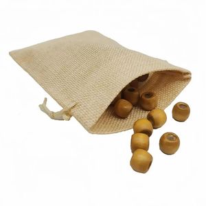Sac cadeau en jute avec cordon de serrage - Product Image 6