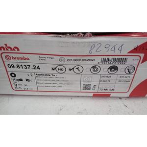 COPPIA DI DISCHI FRENO ANTERIORI RENAULT Scenic Serie (03>09) 09.8137.24 Benzina - Product Image 3