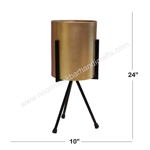 Maceta de latón de alta calidad personalizada, diseño de Metal único moderno con soporte negro para decoración del hogar y el jardín, flores artificiales - Product Image 6