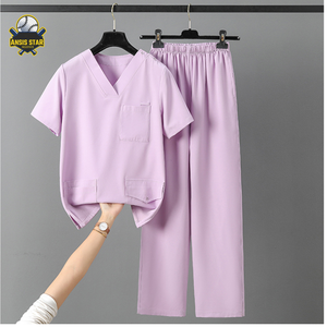 Meilleure vente OEM d'uniformes médicaux unisexes pour soins infirmiers en gros pour hôpitaux gommage médical uniforme de médecin personnalisé de qualité supérieure - Product Image 5