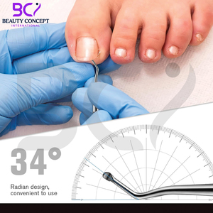 Precio al por mayor, herramientas empujadoras de uñas, acero inoxidable de grado quirúrgico debajo del limpiador de uñas, herramientas de pedicura - Product Image 2