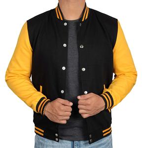 Men's High Quality Plus Size Varsity Jacket Letterman Biker Style Winter <b>Fleece</b> Hooded Embroidery Casual <b>Work</b> Plus Stand XL - Product Image 2
