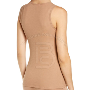 Latest Women's Summer Knitted 100% Cotton Eco-Friendly Breathable Tank <b>Top</b> Gym Workout Fitness Sleeveless Active Yoga Tank <b>Top</b> - Product Image 2