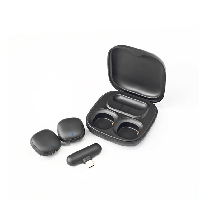 AI Intelligent Dynamic Omnidirectional Lavalier Microphone Wireless Noise Reduction ABS Material iPhone Compatibility 20Hz-20kHz