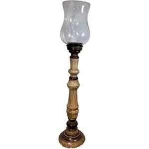 Porte-bougie en bois avec verre, décoration de Noël unique et élégante, pour les fêtes de luxe, bougie chauffe-plat - Product Image 6