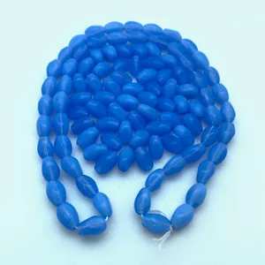 ลูกปัดแก้วคริสตัลทรงหอยขมสีฟ้าแบบวินเทจ - Product Image 4