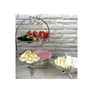 Silver Japanese Two-Layer and Single Glass Presentation <b>Set</b> Elegant <b>Beverage</b> <b>Serving</b> <b>Sets</b> of Two - Product Image 1