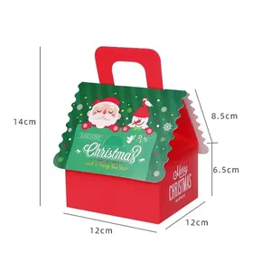 허용되는 맞춤형 로고 골판지 접는 집 모양 서프라이즈 초콜릿 케이크 사탕 포장 종이 상자 자신의 로고
