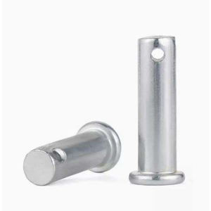 Pasador cilíndrico perforado de cabeza plana con revestimiento de zinc, pasador de localización en forma de T - Product Image 1