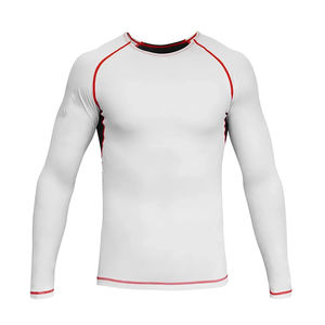 Nouveauté Adulte Sublimation Rash Guard OEM Design Logo Hommes UPF50 + Respirant Séchage Rapide Eco - Product Image 4