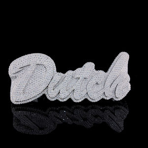 Bague à 4 doigts en argent sterling avec moissanite, logo personnalisé, certifiée IGI, brillante, or blanc, jaune ou rose 18 carats, bagues tendance - Product Image 4