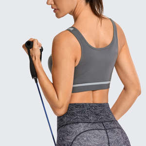Sujetador deportivo de alto impacto personalizado para mujer, Top corto de entrenamiento ligero con cremallera, tanque sin mangas, Yoga, Fitness, soporte de realce de talla grande - Product Image 3