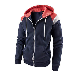 Sweat à capuche 100% coton épais et épais pour homme en éponge française de haute qualité Streetwear vierge surdimensionné avec logo personnalisé sweats à capuche zippés avec poche - Product Image 1