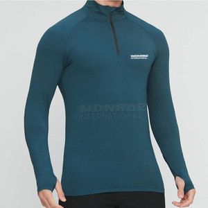 <b>Men</b> Half Zipper <b>Compression</b> <b>Shirt</b> Quick Dry Sportswear Gym Top Custom Logo <b>Men</b> <b>Compression</b> <b>Shirt</b> - Product Image 4