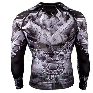 Recién llegado, protector de erupción para hombres para jóvenes, diseño OEM personalizado con sublimación, desgaste de artes marciales de bajo precio - Product Image 2