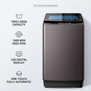 New 10KG Fully Automatic <strong>Top</strong> <strong>Load</strong> Pulsator <strong>Washing</strong> <strong>Machine</strong> with LED Digital Display for Home Apartment Laundry Use - Product Image 2
