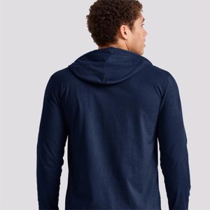 เสื้อฮู้ด Henley ของผู้ชายแบบพรีเมี่ยม100% ผ้านิ่มโพลีเอสเตอร์และดีไซน์คลาสสิกย้อมสีล้วนเพื่อความสบายในชีวิตประจำวันในฤดูหนาว - Product Image 5