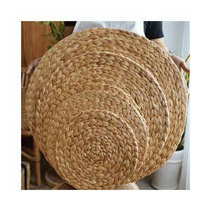 Water Hyacinth <b>Placemat</b> and Cup Mat Set family dining set, material: hyacinth strips; use: meal setup; origin: Vietnam crafted - Product Image 5