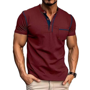Haute qualité hommes décontracté 100% coton T-Shirt séchage rapide solide motif Logo imprimé 220 grammes Jersey vierge compressé en gros - Product Image 1