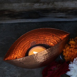 Tarro para velas de Matel de cobre puro 100% con tapa, macetas para velas pulidas de cobre natural para sala de estar y fiestas decorativas - Product Image 4