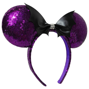 OEM/ODM Customizable Mickey Minnie <b>Mouse</b> Sequin Headbands Direct Factory Price for Hair Accessory Bat/Bow - Product Image 2