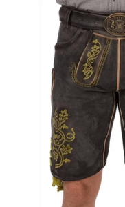 Shorts bavarois Ledhosen Oktoberfest Lederhosen pour hommes design personnalisé Shorts bavarois derniers pantalons bavarois allemands brodés Service OEM - Product Image 6