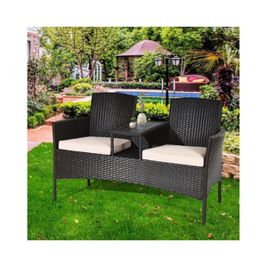 Listo Para Enviar Bancos de Patio Mimbre 175X66X73Cm Mimbre Muebles de Exterior Benchlove Diseño Personalizado Muebles de Mimbre Hecho En Vietnam - Product Image 1